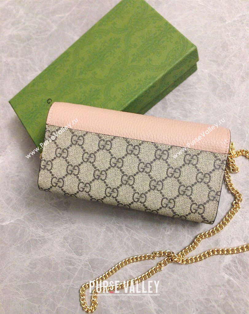 Gucci GG Marmont chain wallet 546585 Pink (ziyin-23112103)