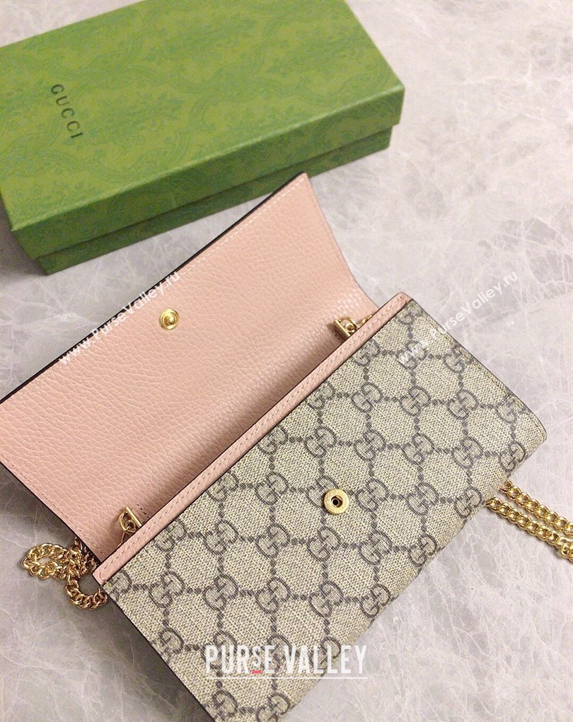 Gucci GG Marmont chain wallet 546585 Pink (ziyin-23112103)