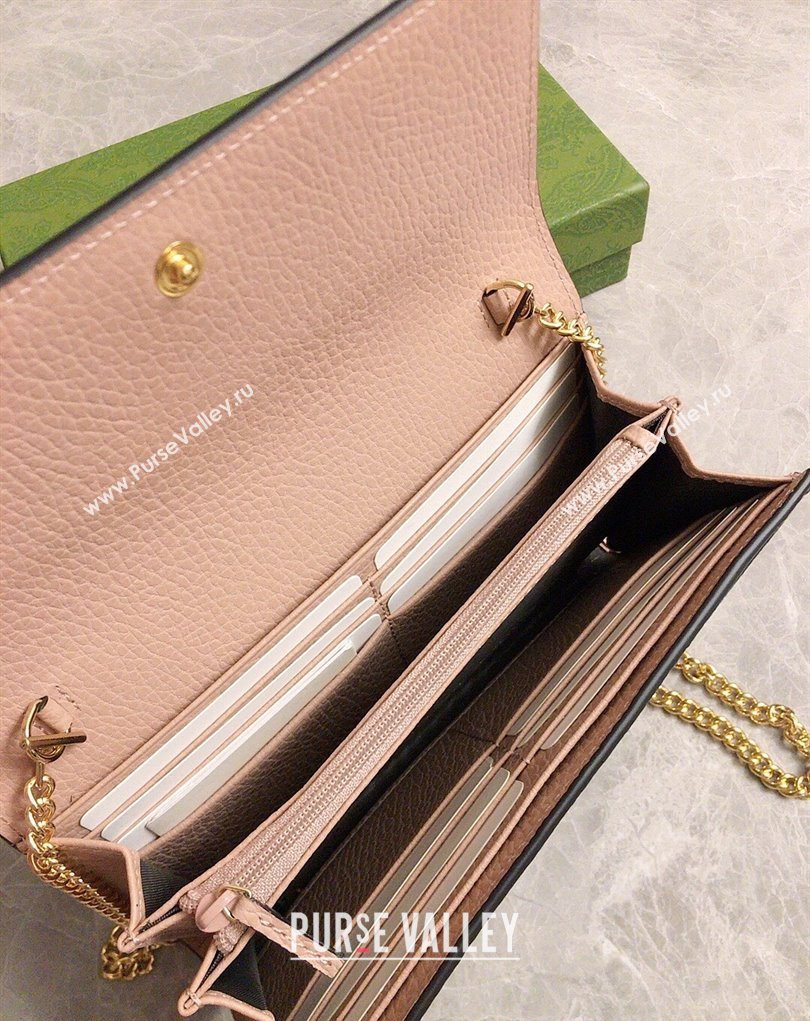 Gucci GG Marmont chain wallet 546585 Pink (ziyin-23112103)