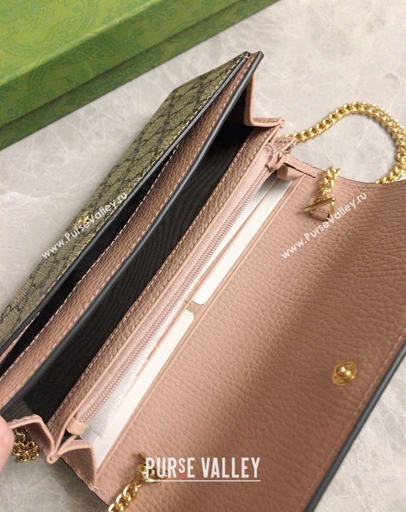 Gucci GG Marmont chain wallet 546585 Pink (ziyin-23112103)