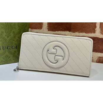 Gucci Blondie zip-around wallet 760312 White (dlh-23112123)