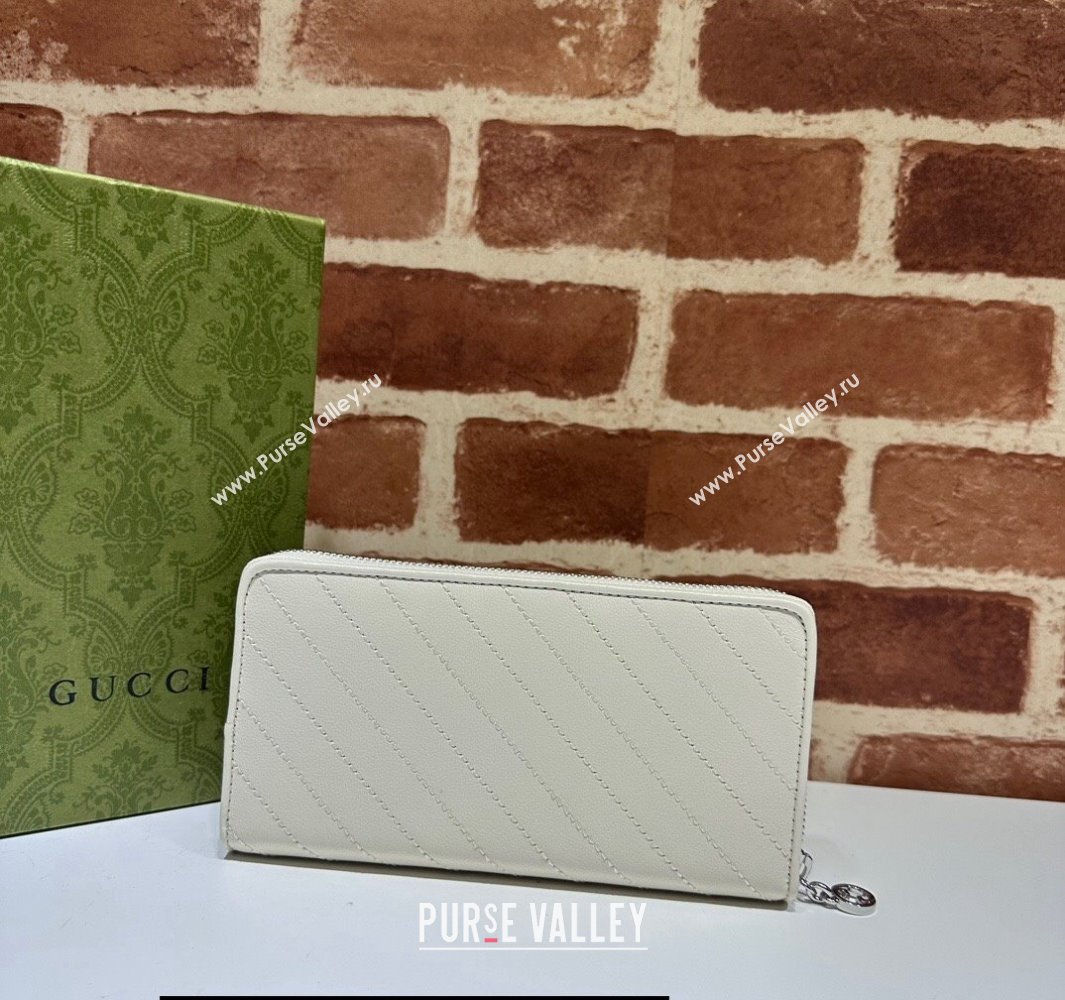 Gucci Blondie zip-around wallet 760312 White (dlh-23112123)