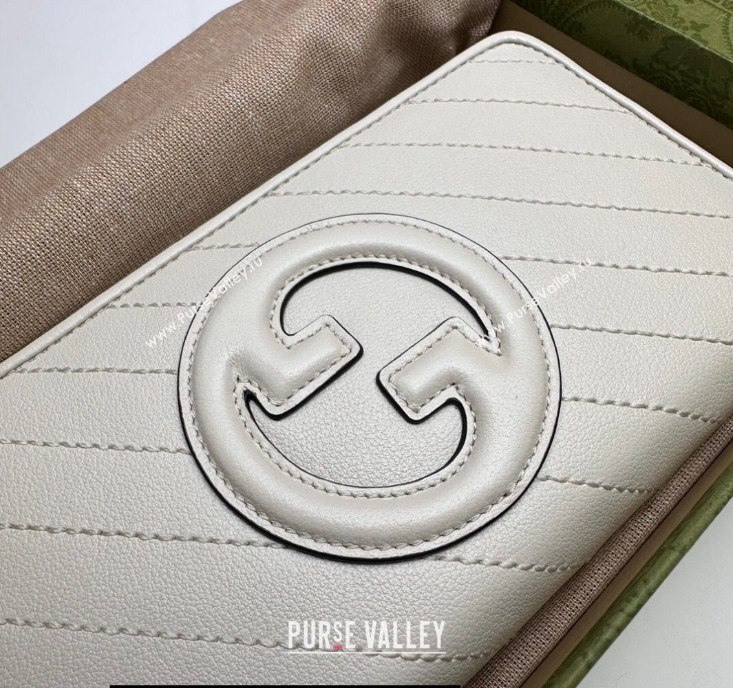 Gucci Blondie zip-around wallet 760312 White (dlh-23112123)