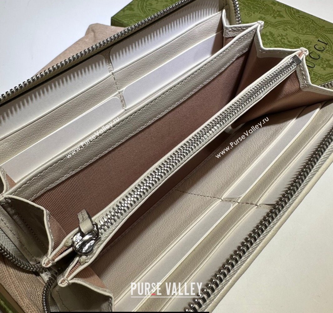 Gucci Blondie zip-around wallet 760312 White (dlh-23112123)