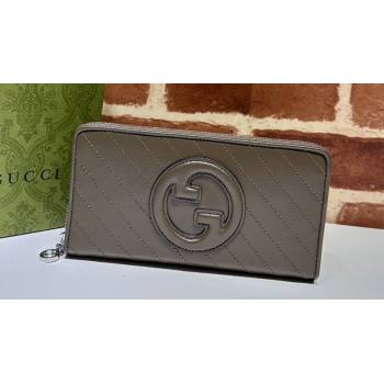 Gucci Blondie zip-around wallet 760312 Brown (dlh-23112124)