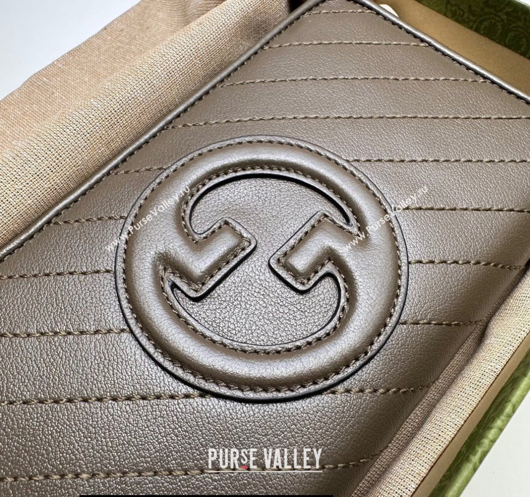 Gucci Blondie zip-around wallet 760312 Brown (dlh-23112124)