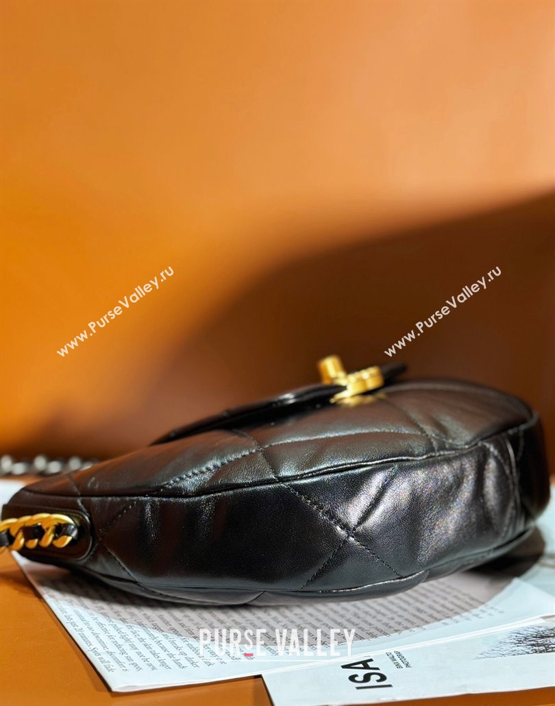 Chanel Shiny Lambskin Chanel 19 Bag AS4638 Black 2024 (jiyuan-23112210)