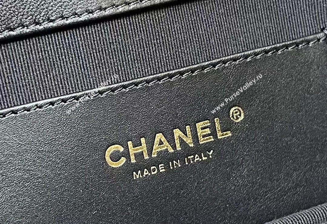 Chanel Lambskin Gold-Tone Metal Baguette Bag AS4611 Black 2024 (ORIGINAL QUALITY) (shunyang-23112205)