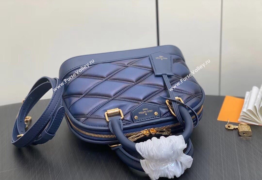 Louis Vuitton Lamb leather Alma BB Bag M23666 Navy Blue 2024 (kiki-23112210)