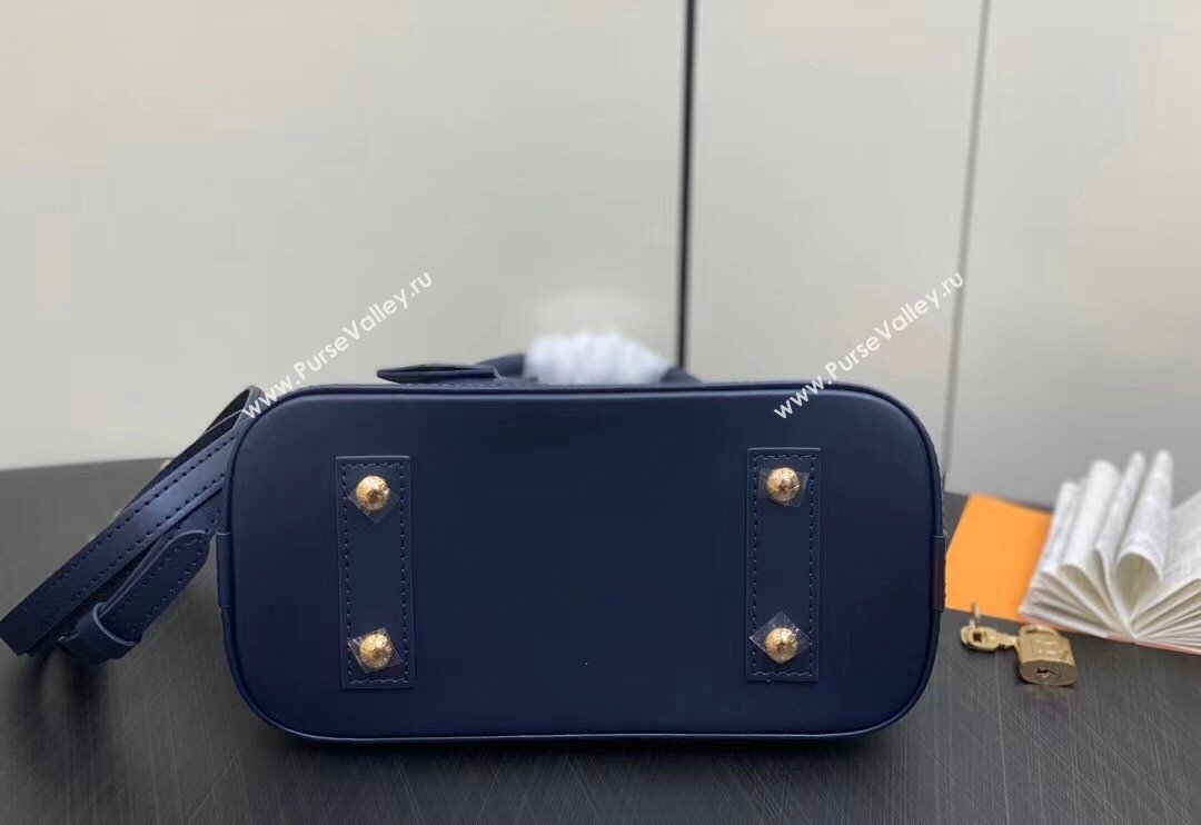 Louis Vuitton Lamb leather Alma BB Bag M23666 Navy Blue 2024 (kiki-23112210)