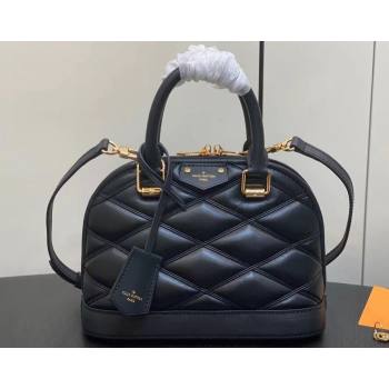 Louis Vuitton Lamb leather Alma BB Bag Black 2023 (kiki-23112209)