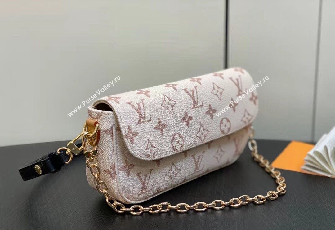 Louis Vuitton Monogram canvas Wallet on Chain Ivy Bag M83091 White 2024 (kiki-23112208)