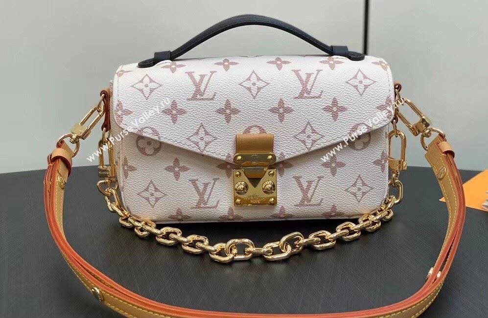 Louis Vuitton Monogram canvas Pochette Métis East West Bag M46914 White 2024 (kiki-23112207)