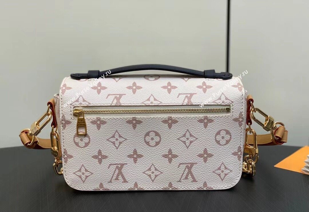 Louis Vuitton Monogram canvas Pochette Métis East West Bag M46914 White 2024 (kiki-23112207)