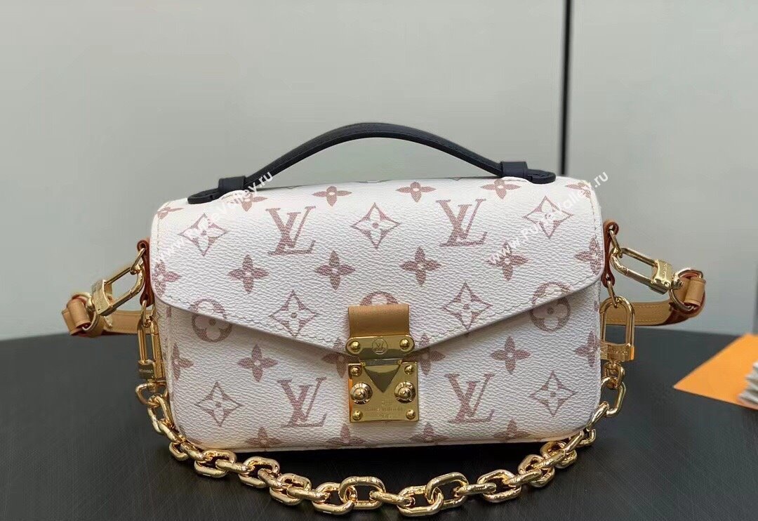 Louis Vuitton Monogram canvas Pochette Métis East West Bag M46914 White 2024 (kiki-23112207)