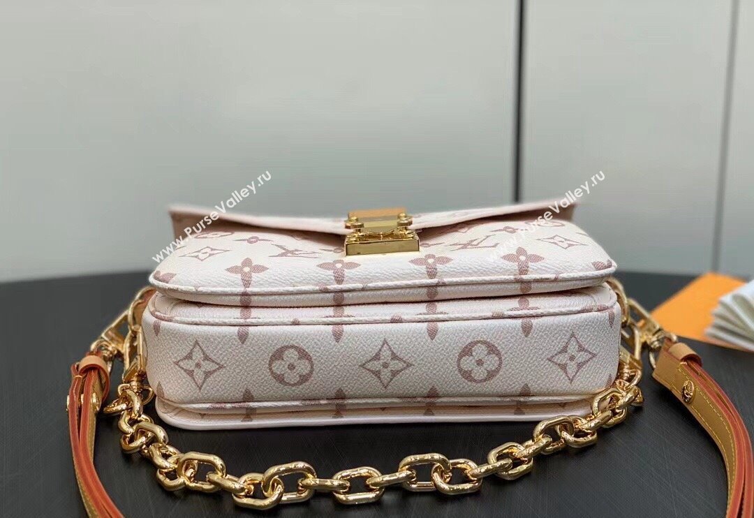 Louis Vuitton Monogram canvas Pochette Métis East West Bag M46914 White 2024 (kiki-23112207)
