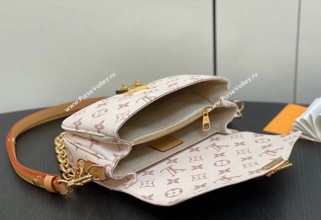 Louis Vuitton Monogram canvas Pochette Métis East West Bag M46914 White 2024 (kiki-23112207)