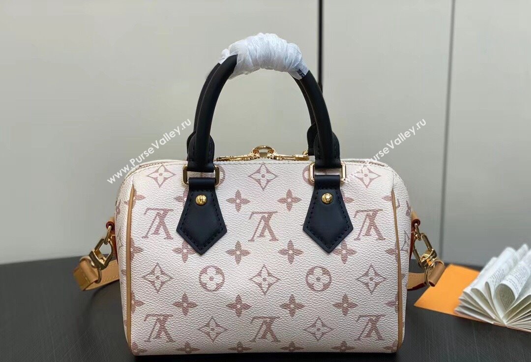 Louis Vuitton Monogram canvas Speedy Bandoulière 20 Bag M46096 White 2024 (kiki-23112206)