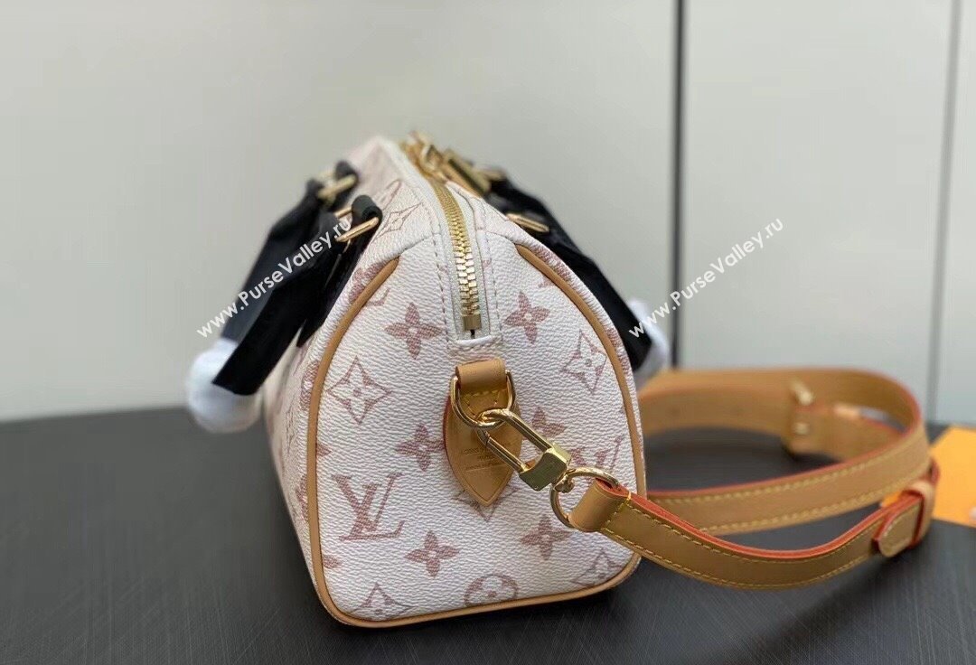 Louis Vuitton Monogram canvas Speedy Bandoulière 20 Bag M46096 White 2024 (kiki-23112206)