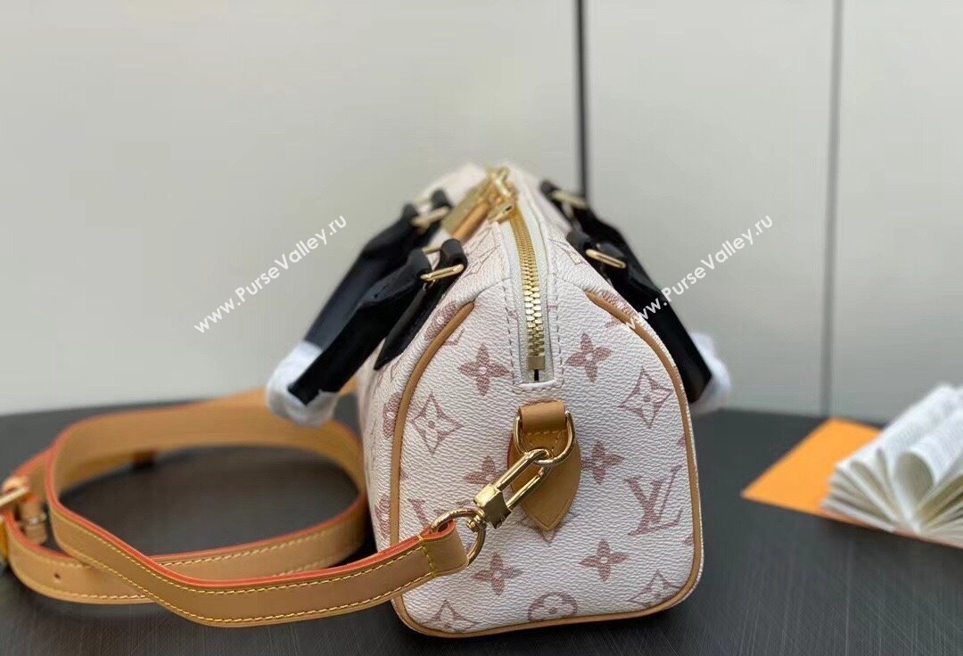 Louis Vuitton Monogram canvas Speedy Bandoulière 20 Bag M46096 White 2024 (kiki-23112206)