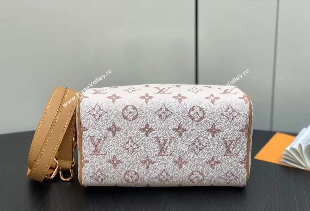 Louis Vuitton Monogram canvas Speedy Bandoulière 20 Bag M46096 White 2024 (kiki-23112206)