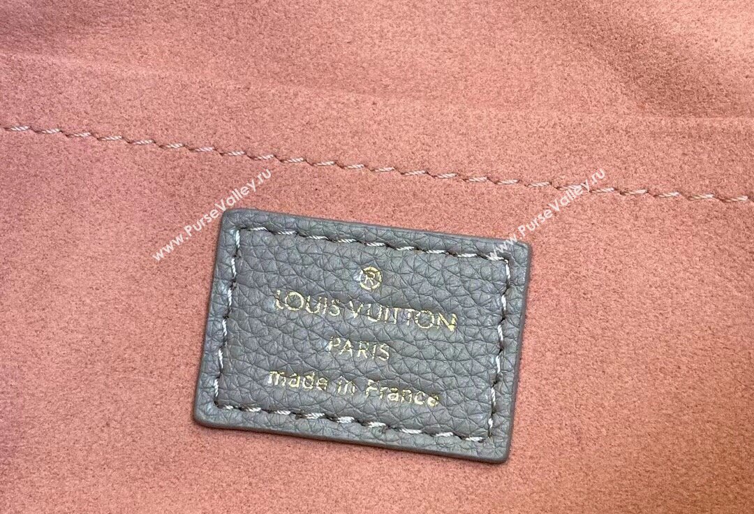 Louis Vuitton Mahina perforated calfskin leather Nice Mini Bag M23550 Flight Mode Gray 2024 (kiki-23112204)