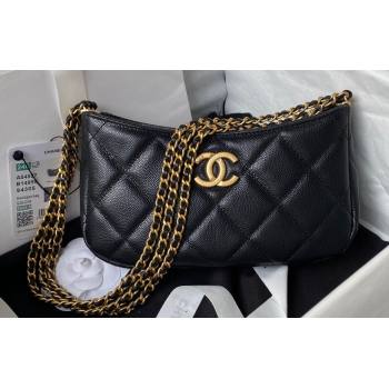 Chanel Grained Calfskin Chain Small Shoulder Bag AS4597 Black 2024 (jiyuan-23112239)