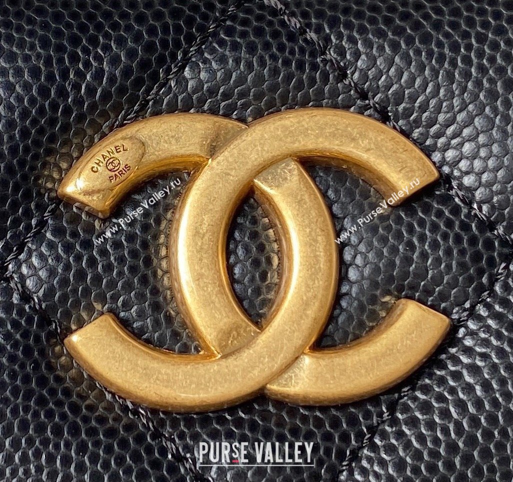 Chanel Grained Calfskin Chain Small Shoulder Bag AS4597 Black 2024 (jiyuan-23112239)