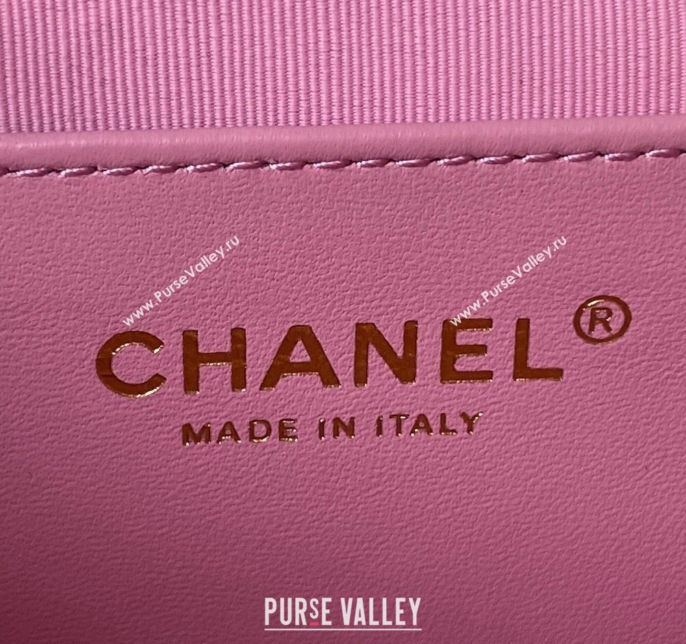 Chanel Grained Calfskin Chain Small Shoulder Bag AS4597 Pink 2024 (jiyuan-23112241)