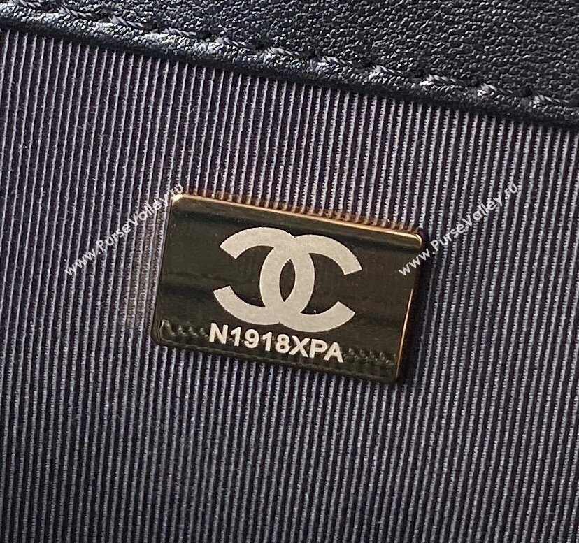 Chanel Lambskin Gold-Tone Metal Shopping Bag AS4596 Black 2024 (jiyuan-23112213)