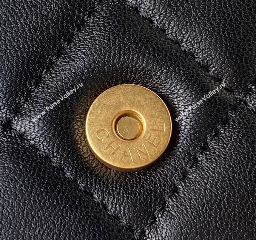 Chanel Lambskin Gold-Tone Metal Baguette Bag AS4611 Black 2024 (jiyuan-23112214)