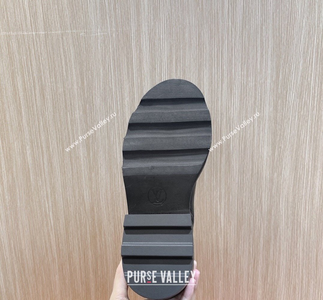 Louis Vuitton LV Beaubourg Ankle Boots calf leather Black 1ACH3E 2024 (modeng-2311235)