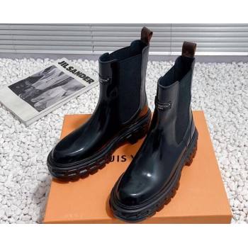 Louis Vuitton Heel 6cm LV Record Chelsea Boots in Glazed calf leather Black 2024 (modeng-23112418)