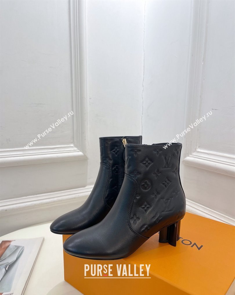 Louis Vuitton Heel 5.5cm Silhouette Ankle Boots in calf leather Black 2024 (modeng-23112409)