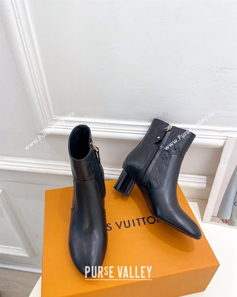 Louis Vuitton Heel 5.5cm Silhouette Ankle Boots in calf leather Black 2024 (modeng-23112409)