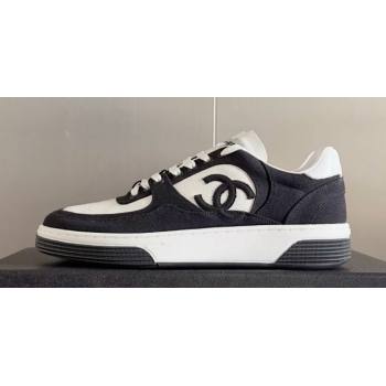 Chanel Cotton Sneakers G45352 White/Black 2024 (danni-23112303)