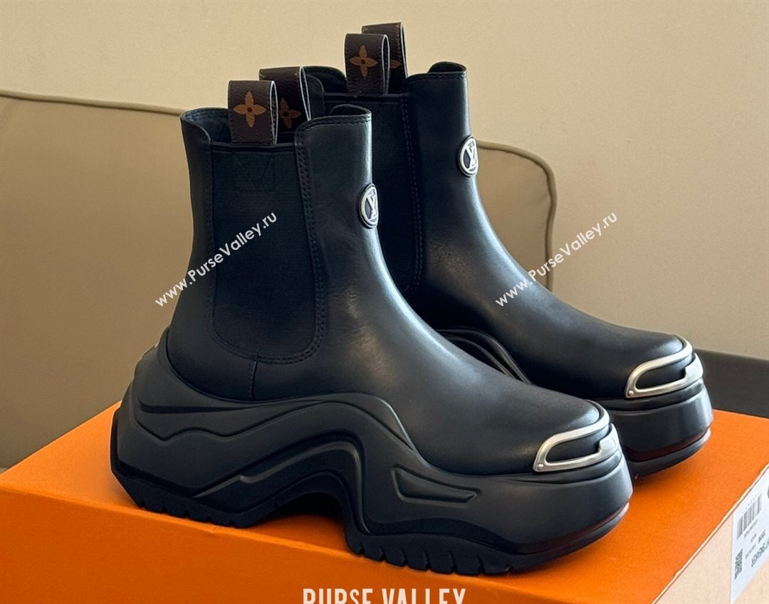 Louis Vuitton LV Archlight 2.0 Platform Ankle Boots Black 1AB15D 2024 (kaola-23112335)