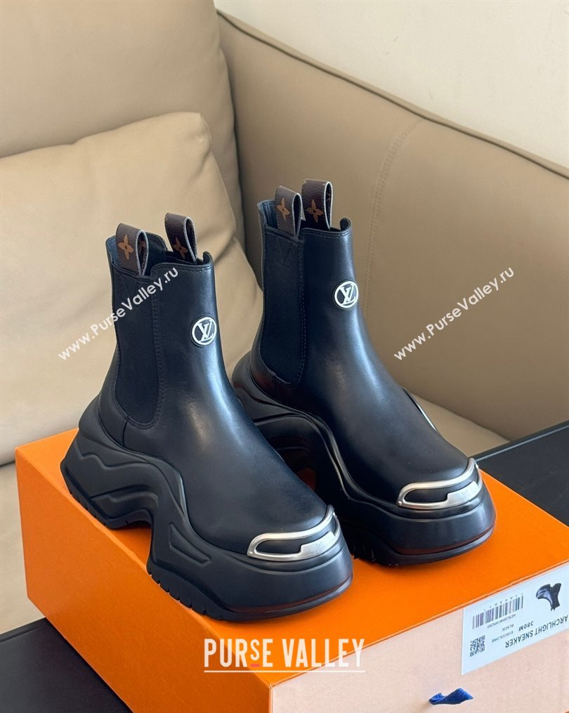 Louis Vuitton LV Archlight 2.0 Platform Ankle Boots Black 1AB15D 2024 (kaola-23112335)