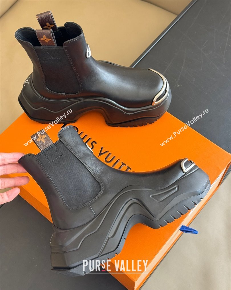 Louis Vuitton LV Archlight 2.0 Platform Ankle Boots Black 1AB15D 2024 (kaola-23112335)