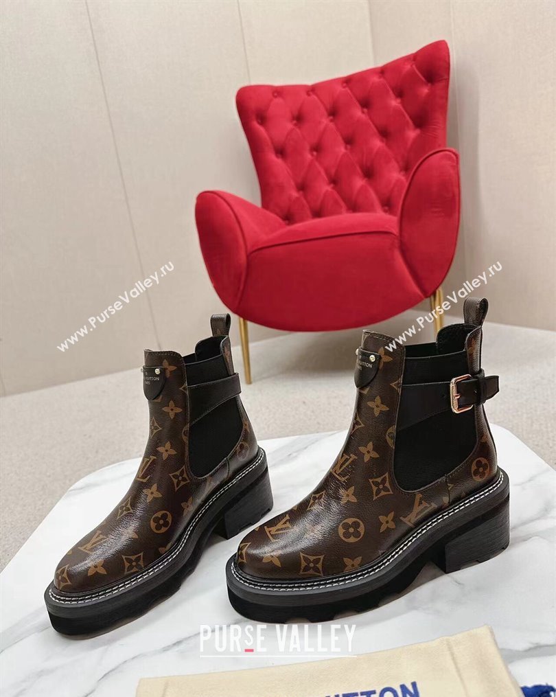 Louis Vuitton LV Beaubourg Ankle Boots Monogram Canvas 2024 (SS-23112336)