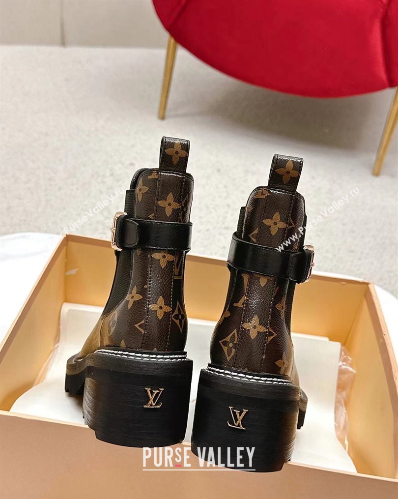 Louis Vuitton LV Beaubourg Ankle Boots Monogram Canvas 2024 (SS-23112336)