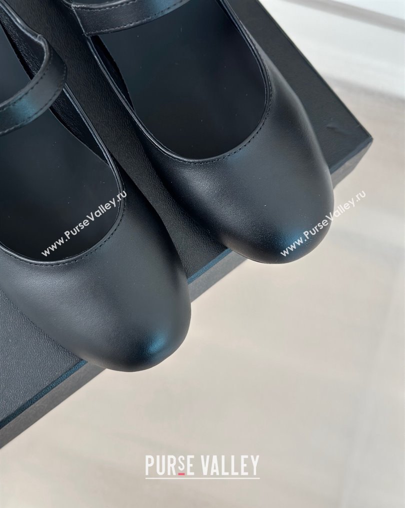 Chanel Strass Heel 4.5cm Mary Janes G45473 Black 2024 (clf-23112314)