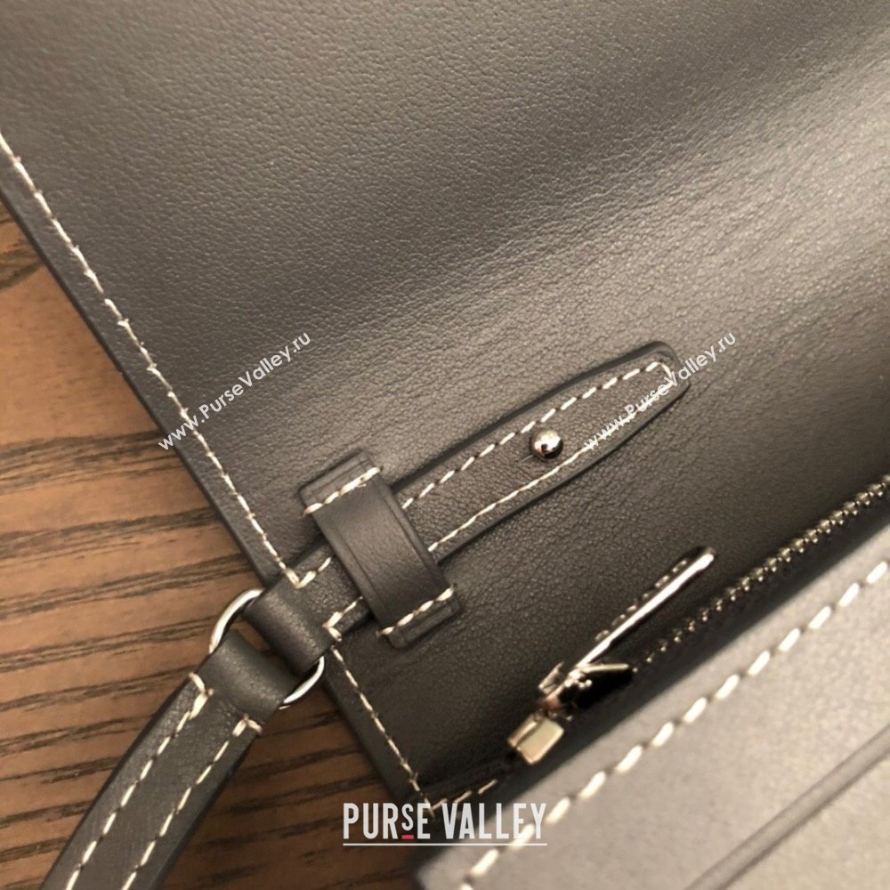 Goyard Varenne Continental Wallet with Strap Bag Gray (laimeng-23120106)