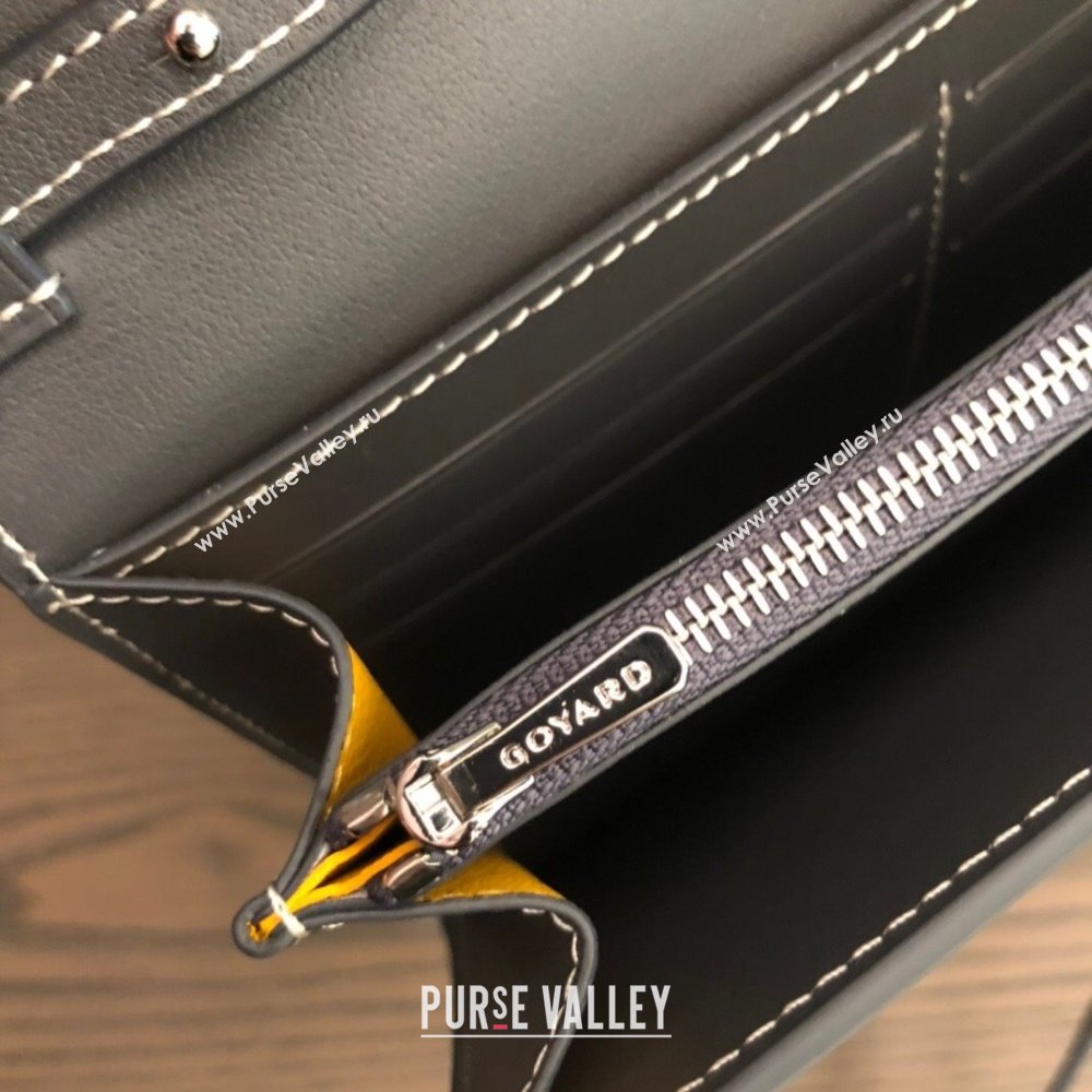 Goyard Varenne Continental Wallet with Strap Bag Gray (laimeng-23120106)