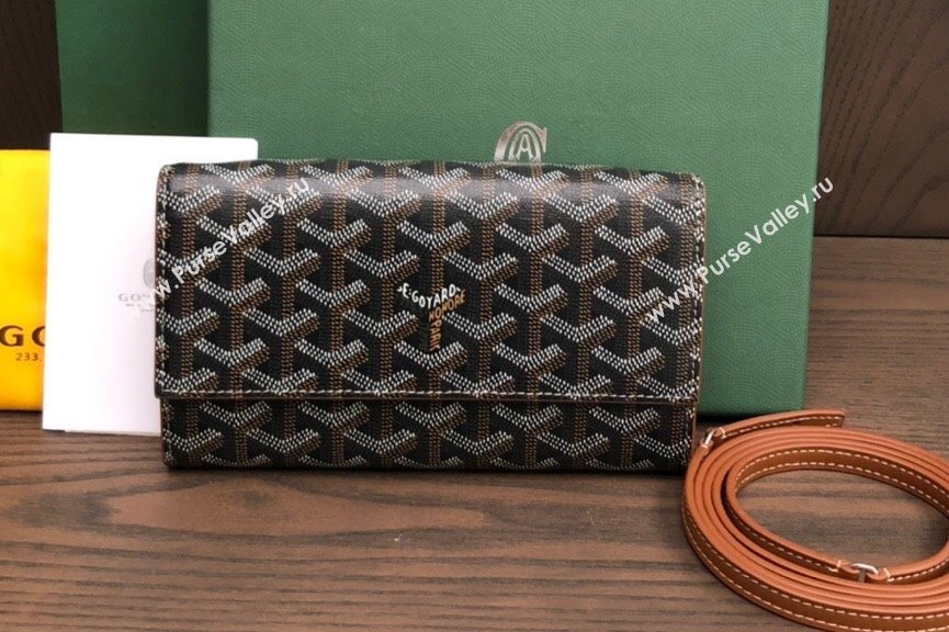 Goyard Varenne Continental Wallet with Strap Bag Brown (laimeng-23120104)