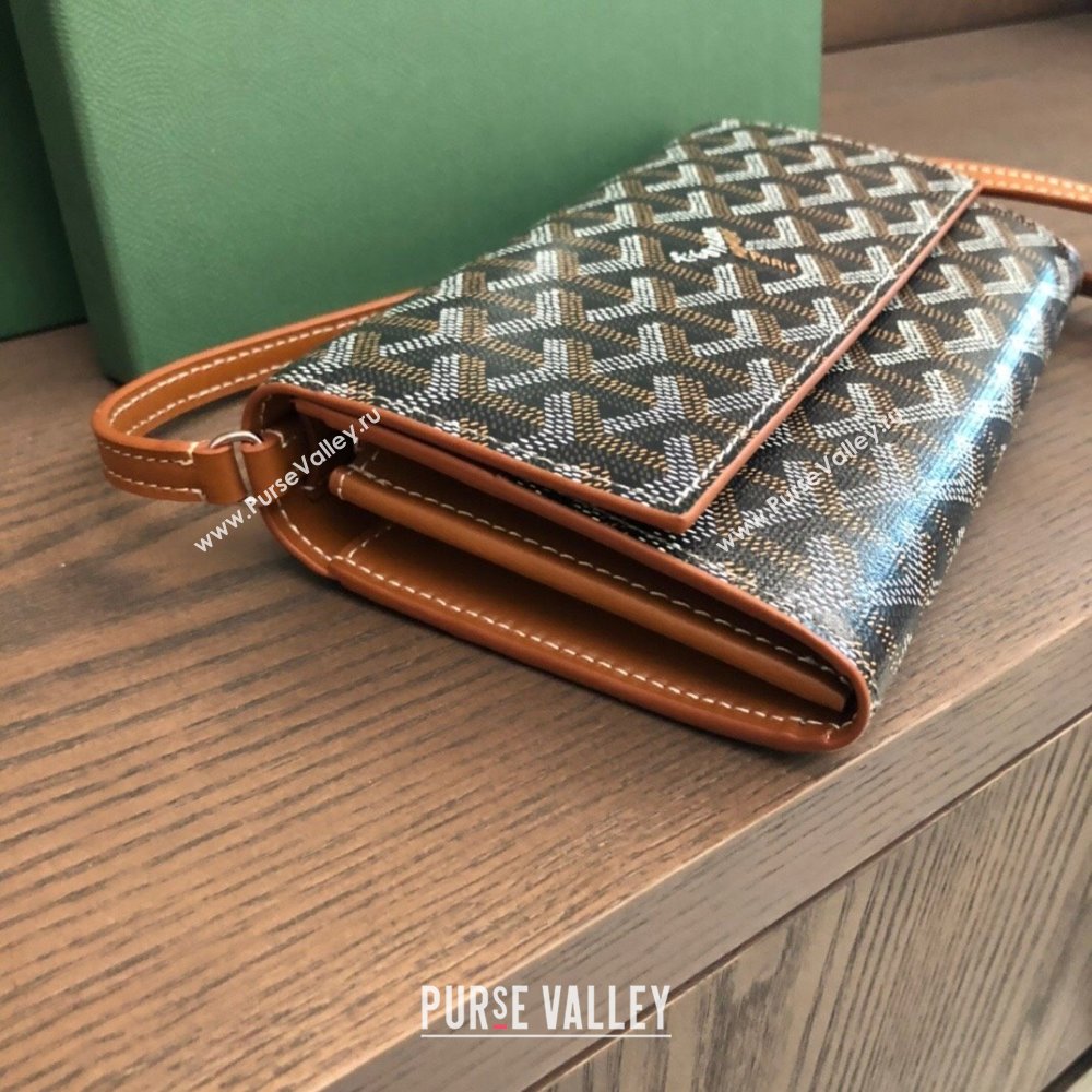 Goyard Varenne Continental Wallet with Strap Bag Brown (laimeng-23120104)