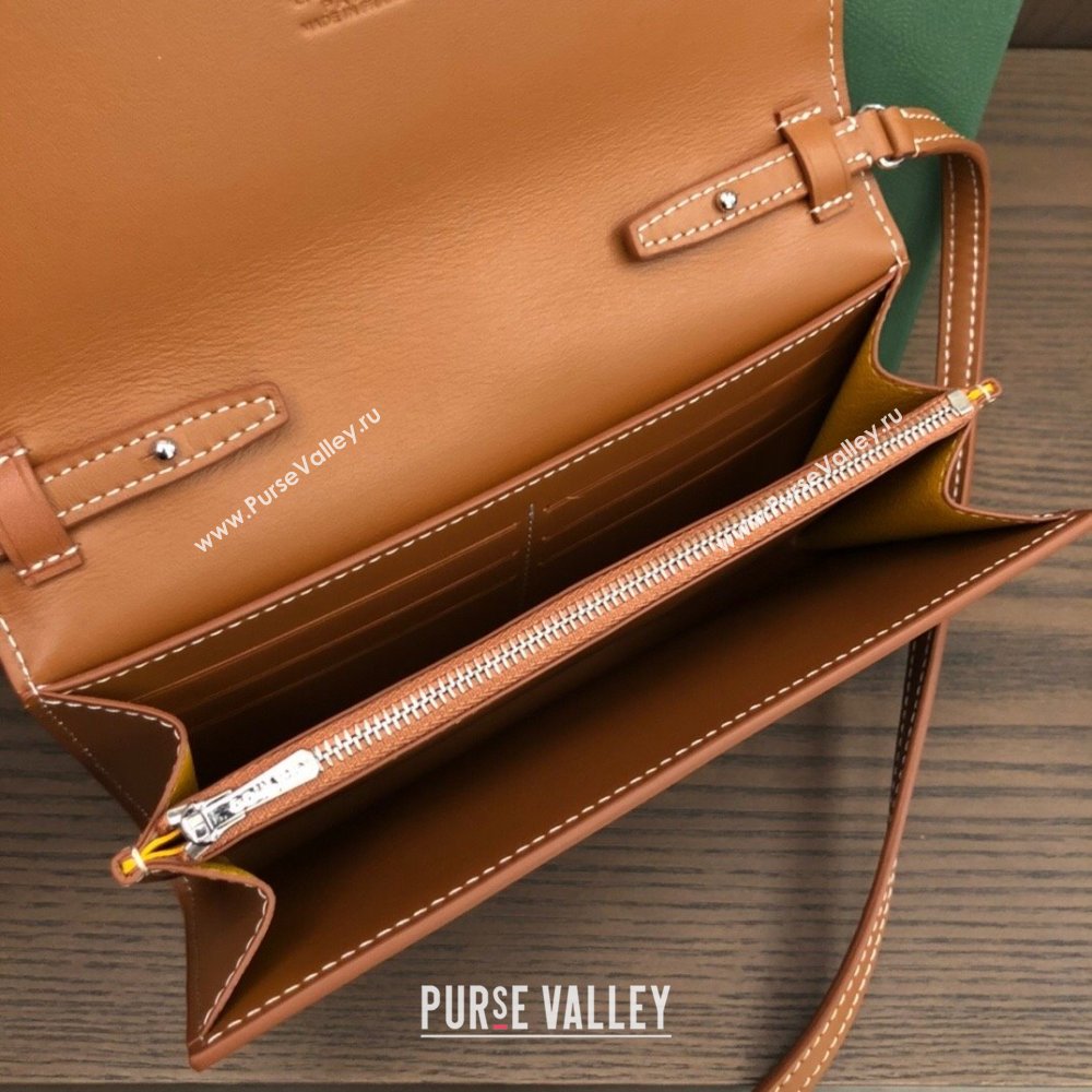 Goyard Varenne Continental Wallet with Strap Bag Brown (laimeng-23120104)