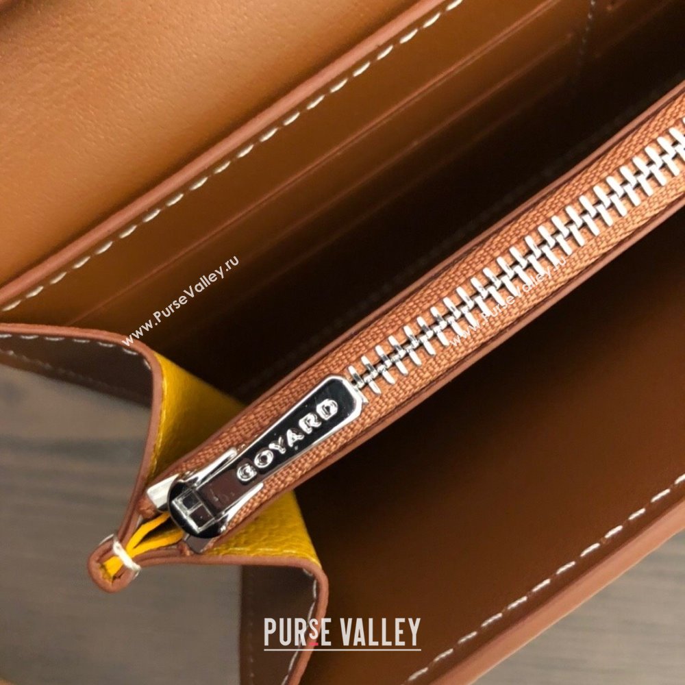 Goyard Varenne Continental Wallet with Strap Bag Brown (laimeng-23120104)