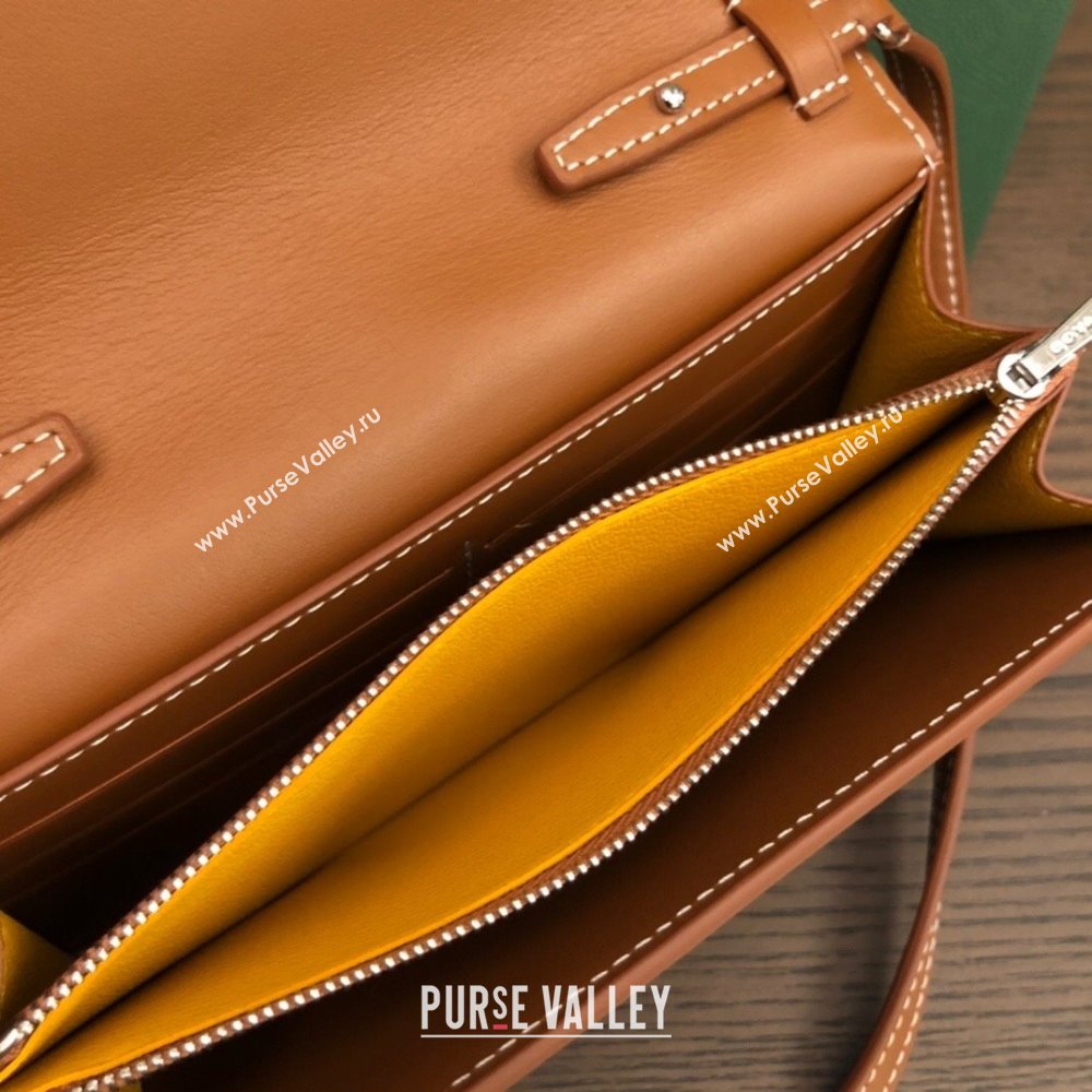 Goyard Varenne Continental Wallet with Strap Bag Brown (laimeng-23120104)