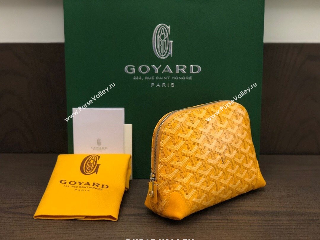 Goyard Vendôme Cosmetic Pouch bag Yellow (laimeng-23120130)